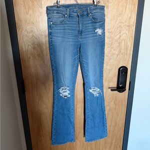 American Eagle High Rise Skinny Kick Jeans